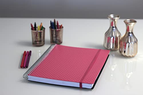 Confetti - Caderno Universitário Circle 10x1 160 Folhas Pautado Capa Rosa