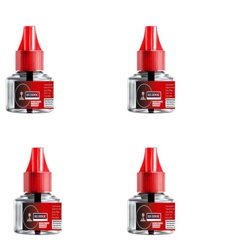 Image of RED Herbal Mosquito Repellent Refill -Natural Protection Against Dengue & Mosquitoes | Mosquito Repellent RED(PACK OF 4) Refill + Machine