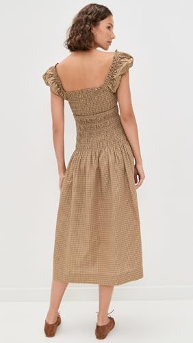 WAYF Women's Cassidy Smock Midi Dress3