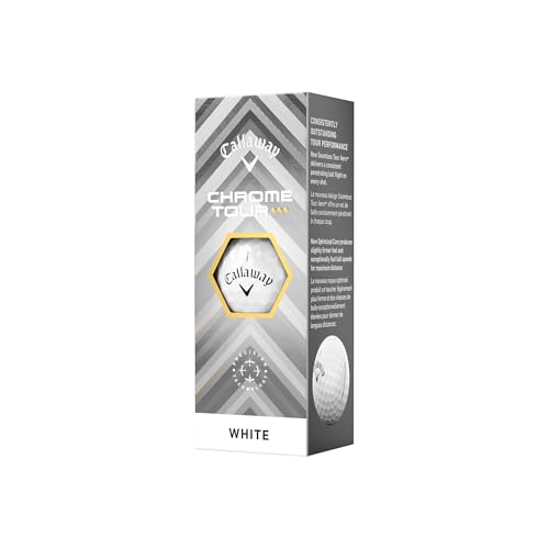 Callaway 2024 Chrome Tour Triple Diamond Golf Balls, Men's, White