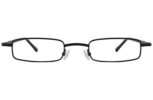 Image of Unisex Rectangular Metal Full Frame Power Reading Glasses