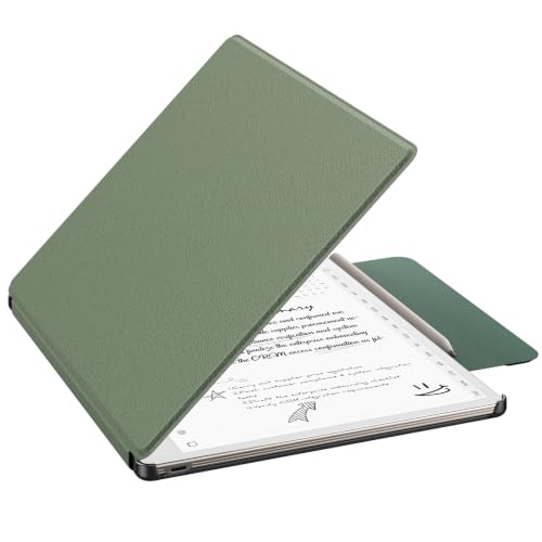Image of MoKo Case for Remarkable Paper Pure 10.3 inch 2026 with Pen Holder, Celadon | Slim protective hard shell folio cover with secure pen holder, Auto Wake & Sleep