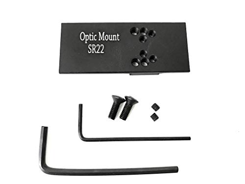 Ade Advanced Optics Mini Red Dot Sight Mounting Plate for Ruger SR22 Pistols