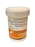 FloraTummys 50 High Potency Adult Probiotic, 50 Billion CFU, Prebiotics, Dairy Free, Gluten Free Probiotic, Non-GMO, Sugar-Free, Made in USA