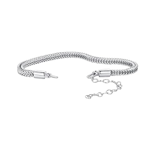 Bracelet maillons cubains HHRFCS en acier inoxydable robuste avec finition noire et argent