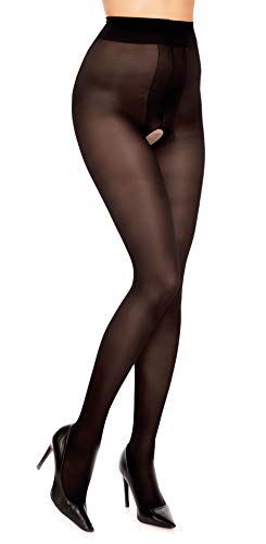 GLAMORY Ouvert 40 Strumpfhose-schwarz-XL-48-50