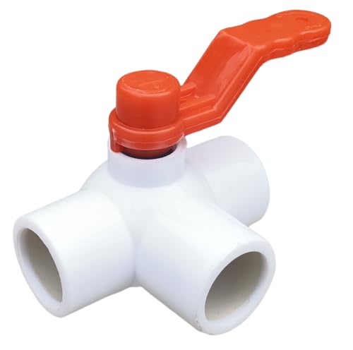 Image of ESEKSAFAR UPVC T-Way Plain Ball valve (3 /4 inchinch UPVC Plain T-way Ball valve)
