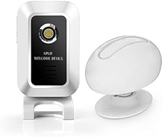 Motion Sensor Alarm Wireless Indoor Motion Detector Alarm with 32 Melodies 450ft Long Range PIR Motion Detector Alert for Home Security