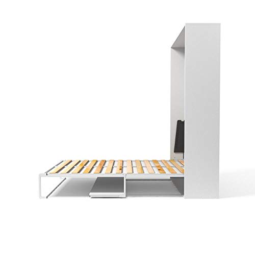 CAMA SOLTEIRO DOBRAVEL COM ESCRIVANINHA FOLD BRANCO 103X80X200,5