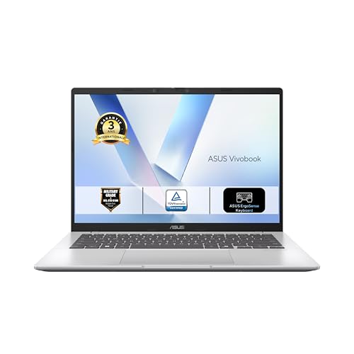 ASUS Vivobook 14 Copilot+ PC S1407QA-LY043W 14.0' WUXGA 60Hz Pc Portable (Snapdragon X1 26 100 Processeur 2.97GHz, 16GB LPDDR5X, 512GB SSD, Qualcomm Adreno GPU, Windows 11 Home) – Clavier AZERTY