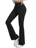 Legginsy termiczne damskie z podszewką polarową rozkloszowane legginsy