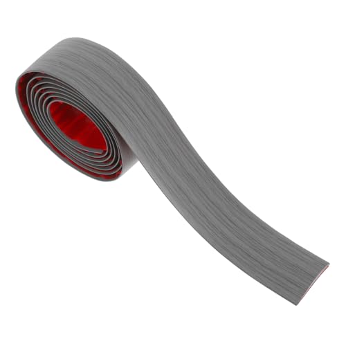 DOITOOL 自粘式カーペット保護フロアトランジションストリップ グレー木目 フロアエッジング 滑り止めシームレス接合 ドア敷居用床仕上げ