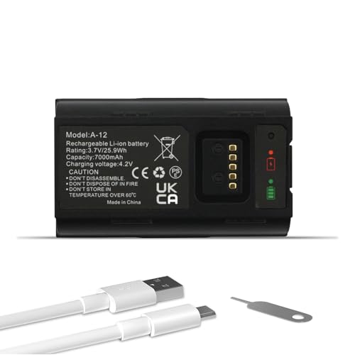 ANTIEE 7000mAh A-12 Batterie pour Arlo Essential Wire-Free Video Doorbell,