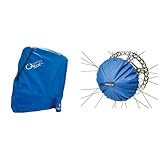 【セット買い】オーストリッチ(OSTRICH) ロード220ディスク輪行袋 ロイヤルブルー (エンド金具12mmスルー) + 輪行アクセサリー [フリーカバー] 大サイズ MTB/34T対応