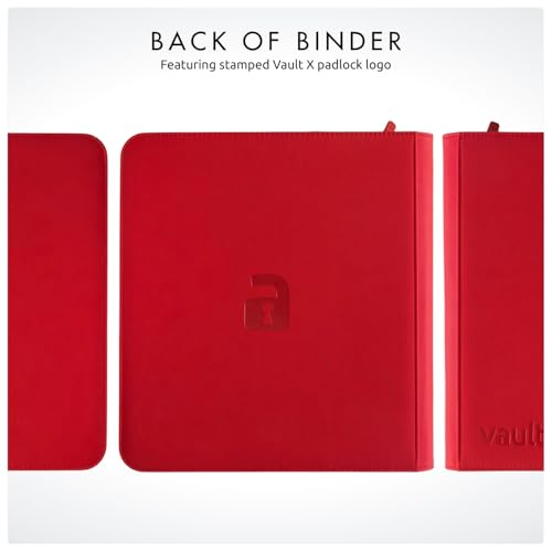 Vault X Premium eXo-Tec Zip Binder - 12 Pocket Trading Card Album Folder - 480 Side Loading Pocket Binder for TCG