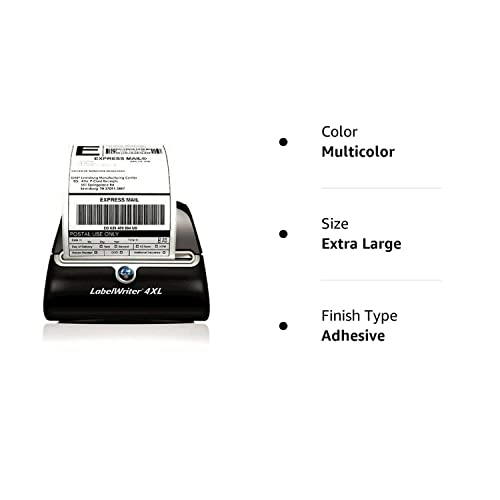 Am-Ink 8 Rolls 1744907 Compatible Use For Dymo 4Xl Internet Postage Extra-Large 4" X 6" Shipping Labels, Strong Permanent Adhesive, Perforated #TOP2