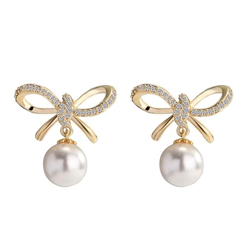 JINSHENGXIN Pearl Earrings Spring Niche Earrings Temperament Exquisite Earrings