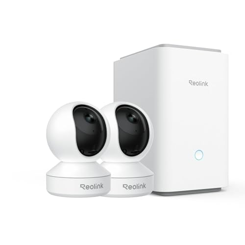 Image of REOLINK E1 Pro Indoor Security Camera with Home Hub Pro, 5MP Plug-in Pet Camera Support 2.4/5 GHz WiFi, 360 Degree Baby/Dog Monitor with Auto Tracking, Person/Pet Detection, Night Vision