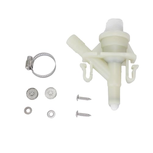 Image of Upgraded RV Toilet Water Valve Kit 385311641 for Sealand Dometic 300, 301, 310, 311, 320, 321 series RV camper toilets and pedal-flush toilets