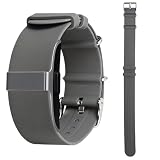 CKONXE Silicone Loop Strap Compatible with Hume Health Band, Soft Silicone Replacement Band Adjustable Clasp Buckle Closure Strap Wristband for Fitness Tracker & Activity Monitor