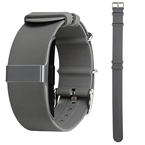 CKONXE Silicone Loop Strap Compatible with Hume Health Band, Soft Silicone Replacement Band Adjustable Clasp Buckle Closure Strap Wristband for Fitness Tracker & Activity Monitor