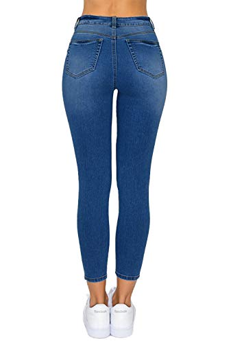 WAX JEAN Women's High Waisted Ankle Skinny 'Comfy Knit Denim' Jeans3