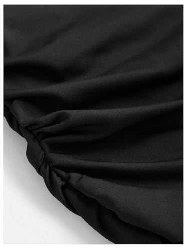 Image of Floerns Girl's Basic Sleeveless Bandeau Kids Strapless Ruched Tube Tops