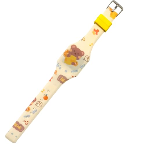 キアーズ 時間が出てくる ブレスレット 腕時計 子供 幼児 小学生 おしゃれ ギフト 贈り物 クリスマス プレゼント デジタル LED (フルーツ大好き クマさん)