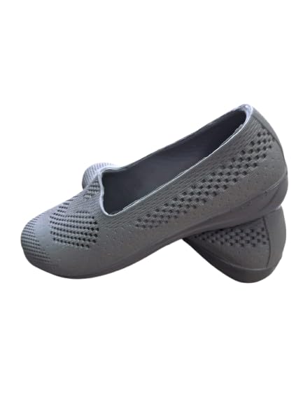 Women’s PVC Loafers Shoes | Lightweight Waterproof Rainy Footwear for Girls & Women | Ultra Comfortable Casual Slip-On Flats | Soft Flexible Shoes | Barkha Grey-image-15