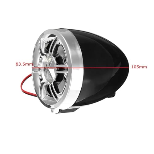 Parlante para manillar de moto con amplificador y luz RGB miniatura 6