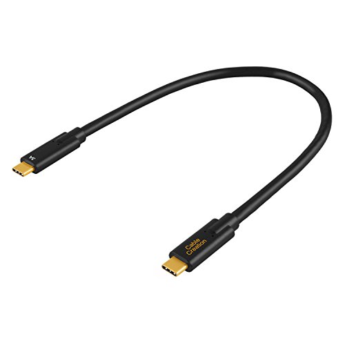 CableCreation USB C to USB C 3.1 Gen 2 Cable 1ft, 10Gbps USB 3.1 Type C Fast Charge with 60W Power Delivery and 4K Video,