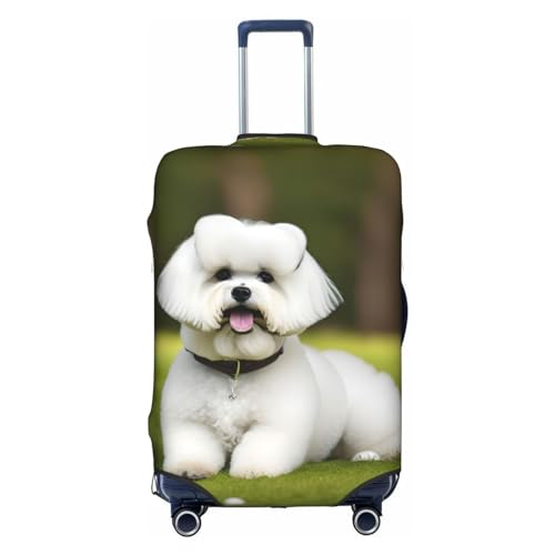Housse de protection Bichon Frisé blanc lavable en polyester taille M