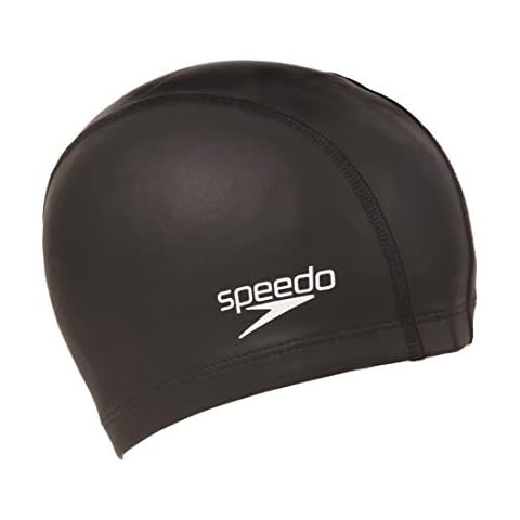Speedo Unisex Ultra Pace Swimming Cap, Black Cover