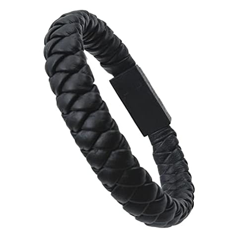 Cable de carga micro USB de cuero sintético portátil Cover