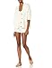 The Drop Women's Adrienne Cotton Blend Pull-On Sweater Short, Whisper White, S