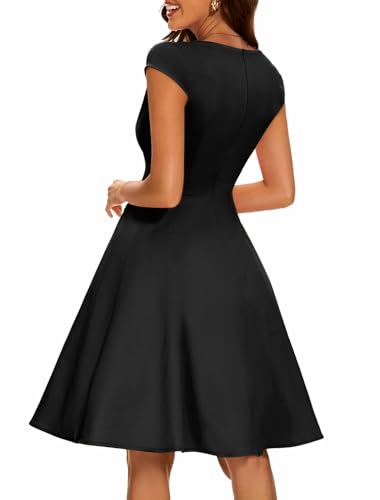 Bbonlinedress Womens 1950s Vintage Summer Cocktail Dress 50s 60s Retro Rockabilly Tea Party Swing Dress2