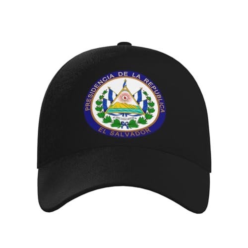 El Salvador Coat of Arms Baseball Hats for Men and Women - Classic Adjustable Hats2