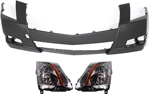 Garage-Pro Driver and Passenger Side Headlight Kit for Cadillac CTS 3.0L 3.6L Base 2008-2014 Halogen With bulb(s) W/Bumper Cover For Models Without Performance and Premium Collection Package
