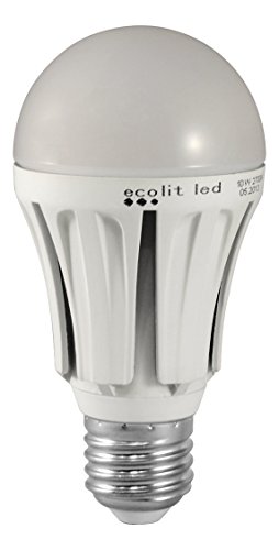 Confezione da 5 ECOLIT® E27 10W luminoso 850 Lumen...