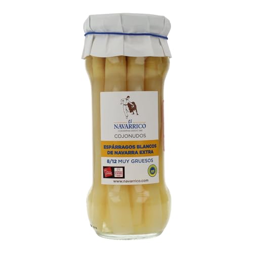 Esparragos blancos de Navarra 8/12 frutos - 330g El Navarrico - Lote de 2 tarros