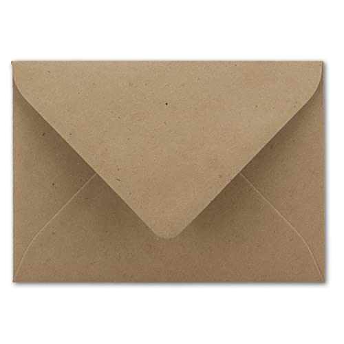 Kraft paper envelopes, Brown, 25 pieces, DIN B6 format 125 x 185 mm, 120 grams per m² - Image 3