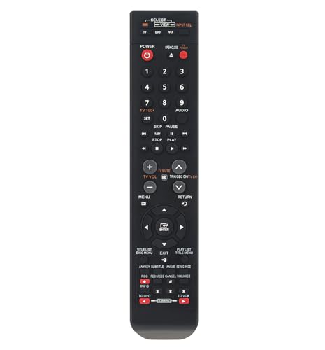 AK59-00084A 00084A Replace Remote fit for Samsung DVD VCR Combo DVD-VR375 DVDVR375 DVD-VR375A DVDVR375A