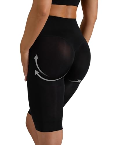 Risalti Braga Faja Reductora Mujer Push Up Ciclista - Bragas con Relleno Gluteos, Fajas Reductoras Mujer Abdomen, Slips Mujer, Ropa Interior Mujer Sin Costuras - Made in Italy