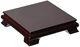 Oriental Furniture Rosewood Square Base Stand - 4 in.