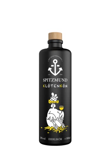 SPITZMUND Klötenköm Eierlikör 500 ml | cremiger Eierlikör mit Vanille & jamaikanischem Rum | laktosefrei, glutenfrei...