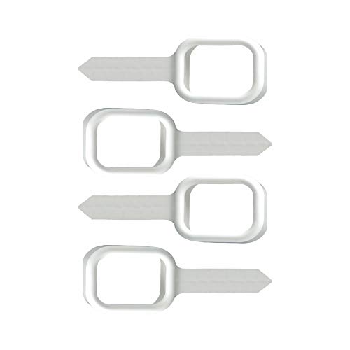 Cradlestake 2'x3' Gutter Downspout Stakes (2'x3' Vertical 4 Pack White)