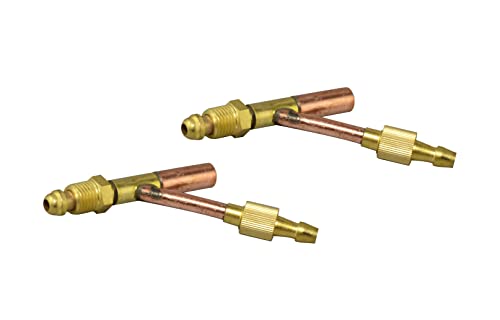 Image of RIVERWELD TIG Torch Fitting Part Accessories Cables and Gas & Water Separate Cable Connector Fitting 3 /8 inch -24UNF for SR WP 17 TIG Welding Torch Pack of 2 | Cables and Gas & Water Separate Fitting Part Accessories for SR WP 17 TIG Welding Torch