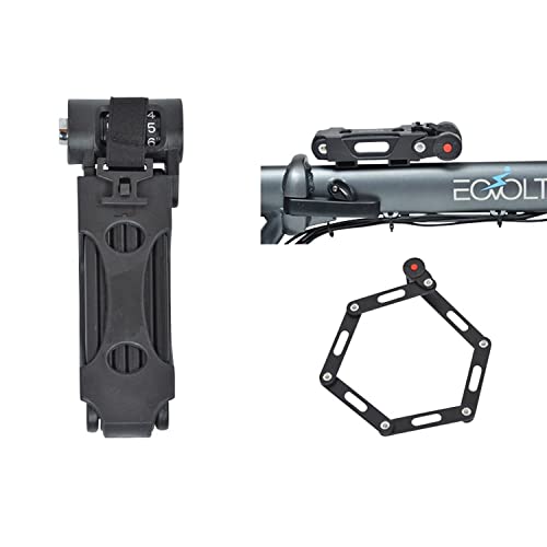 Antivol velo pliable a code l 85cm rangers noir avec support