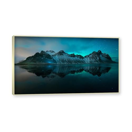 Tableau sur toile aurore boréale pour illuminer un mur sombre