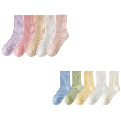 Crew Socks for Women, Pack of 5 Pair Socks for Girls Soft and Breathable In Tube Sock for Daily Wear and Parties4